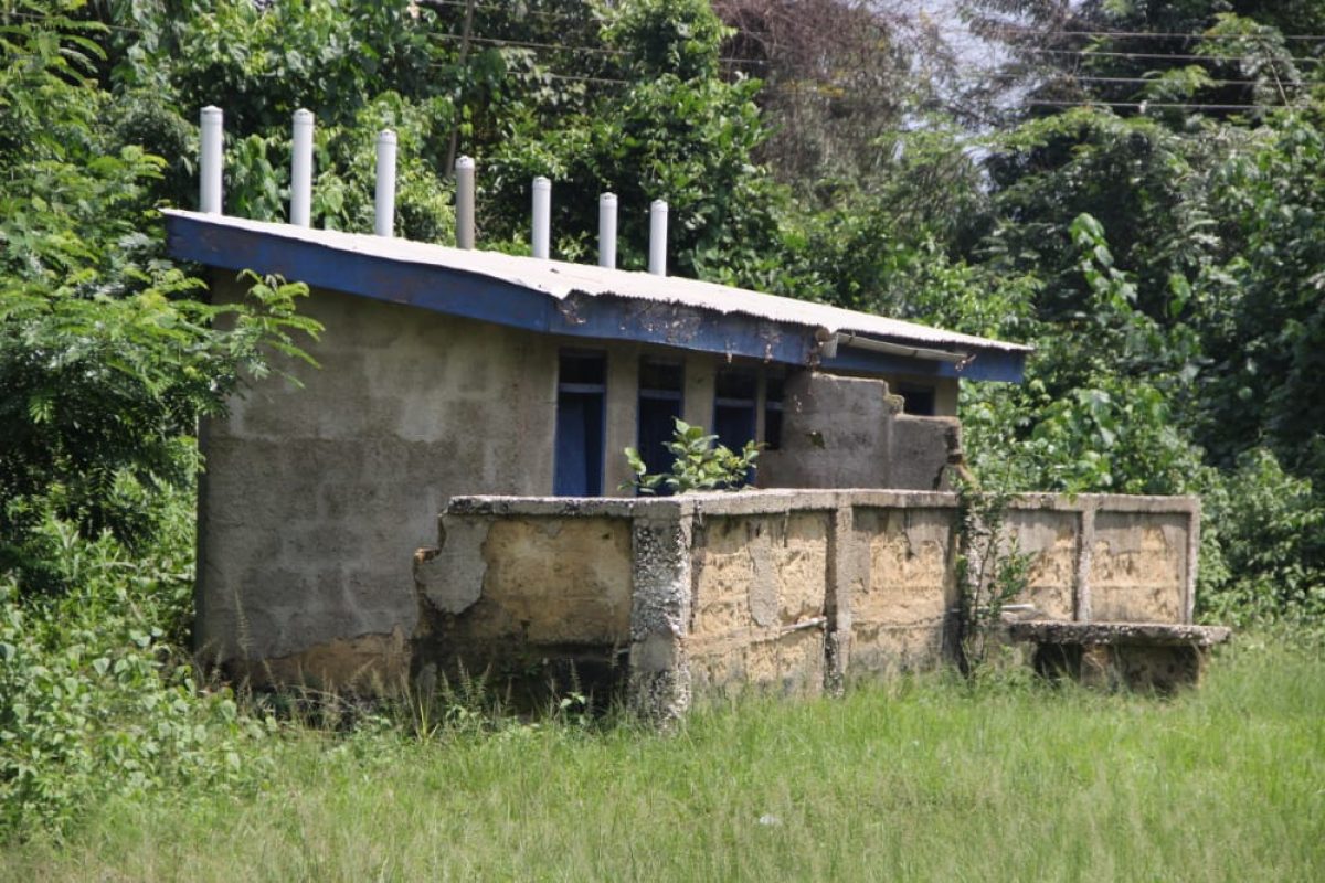 School Toilet Needing Upgrade